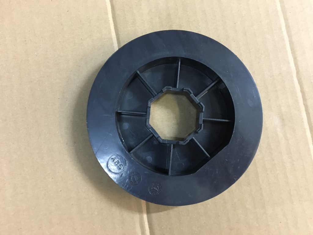 black roller shutter spool